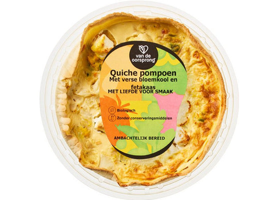 Quiche Pompoen Bloemkool met Fetakaas